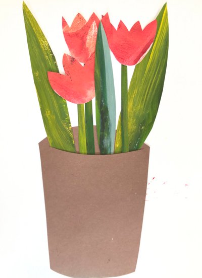Tulips in a Pot by Sarah Thompson Engels