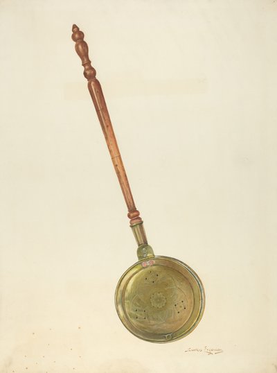 Bed Warming Pan by Sarkis Erganian