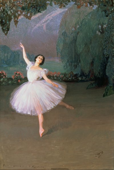 Ballerina Karsavina as Sylphide by Savelij Abramovich Sorin