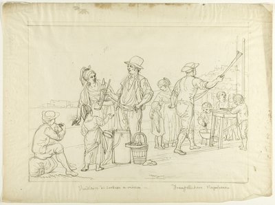 Vendors of Gelati and Caramelle by Saverio della Gatta
