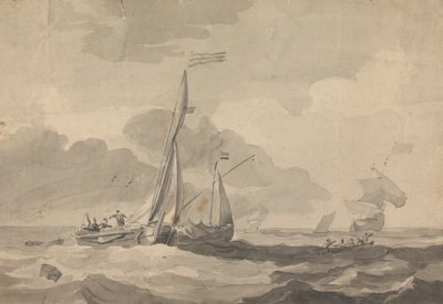Boats at Sea by Sawrey Gilpin