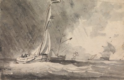 Boats in a Rainstorm by Sawrey Gilpin