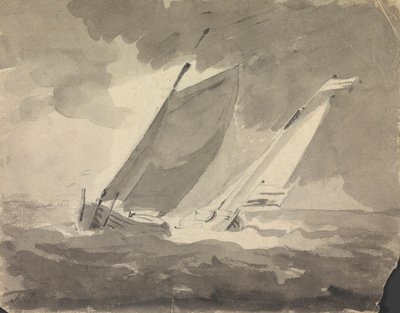 Two Sailboats by Sawrey Gilpin