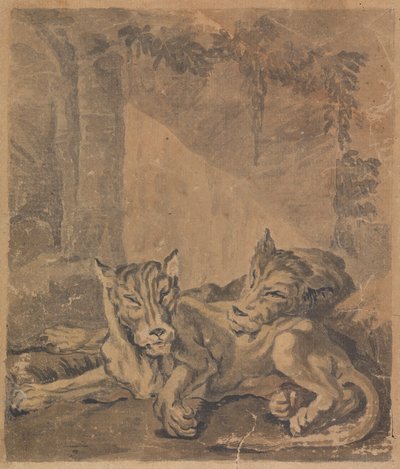 Two Tigers by Sawrey Gilpin
