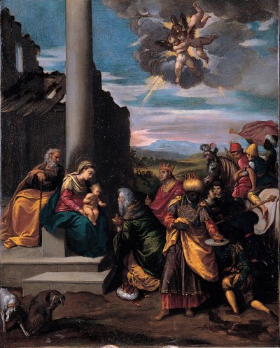 The Adoration of the Magi by Sigismondo Scarsellino