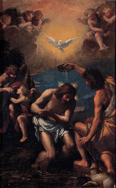 The Baptism of Christ by Sigismondo Scarsellino