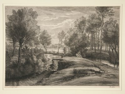 Country Landscape by Schelte Adams Bolswert