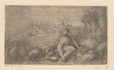 Moses at the Burning Bush by Schiavone
