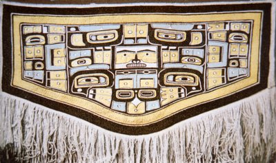 Chilkat Blanket, Tlingit Tribe by School American