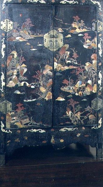 Decorated Cabinet, Coromandel by School Chinese