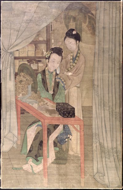Woman at her Toilet by School Chinese