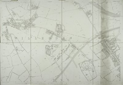 Map of Willesden, London by School English
