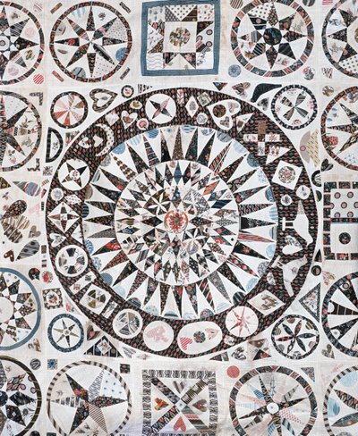 Patchwork bedcover, Ireland by School English