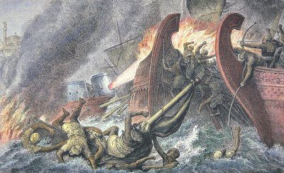 Ships Destroyed by Greek Fire by School English