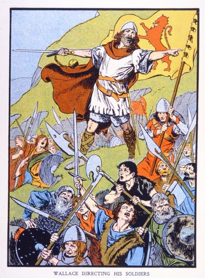 William Wallace directing his soldiers by School English