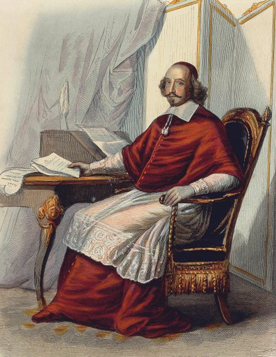 Cardinal Jules Mazarin (Giulio Mazzarini) by School French