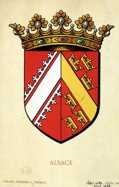 Coat of Alsace by School French