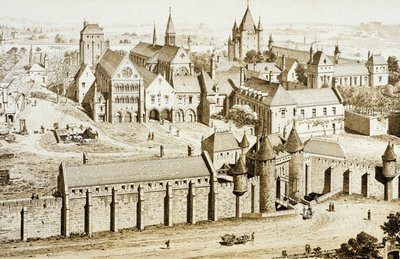 Enclos du Temple by School French