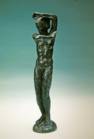 Standing figure by School French