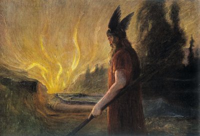 God Odin, German image by School German
