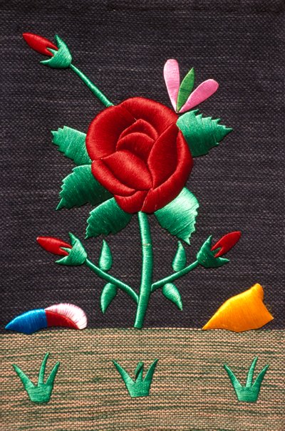 Embroidery on Cloth, India by School Indian