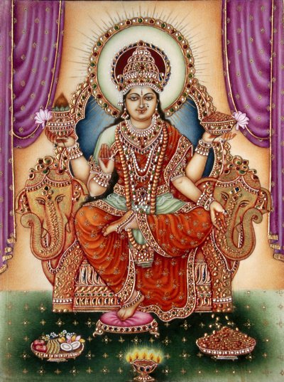 Goddess Lakshmi by School Indian