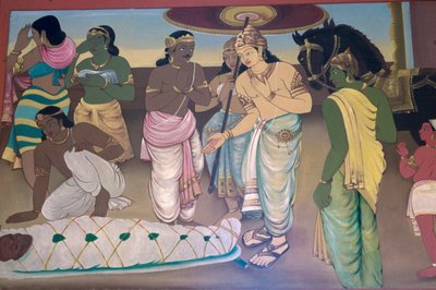 Mahanirvana of Buddha by School Indian