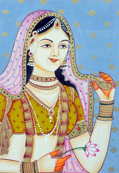 Miniature Painting of Jodha Bai by School Indian
