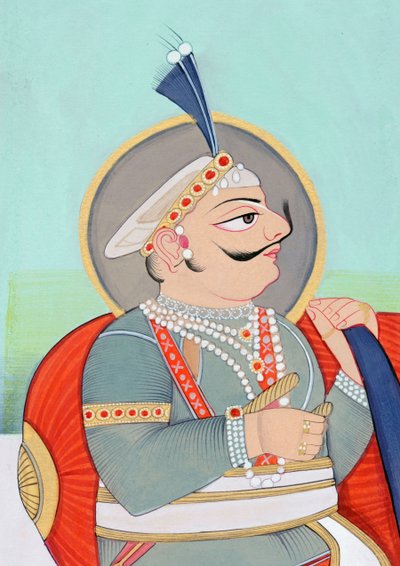 Maharaja Prithviraj Chauhan Ajmer by School Indian