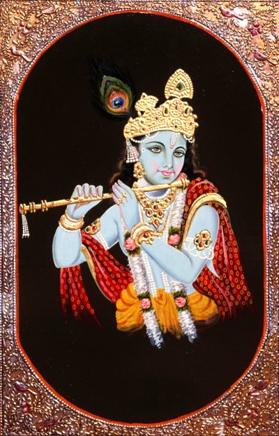 Painting of God Krishna, India by School Indian