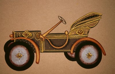 Painting of Old Royal Car Pattern, India by School Indian