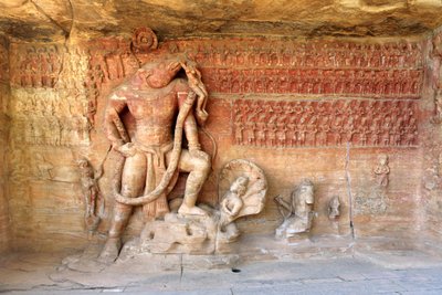 Vishnu as Varaha Avatar by School Indian