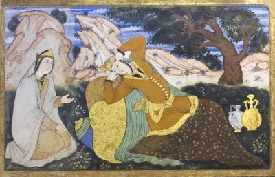 Fresco at Chehel Sotoun palace, Esfahan, Iran by School Iranian