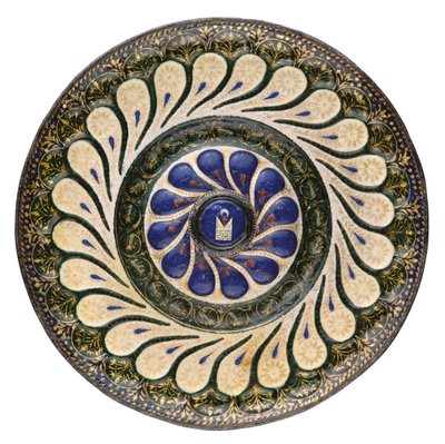 Polychrome circular plate, Venetian, c.1500 by School Italian