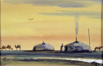 Yurts and Camels, Mongolia by School Mongolian