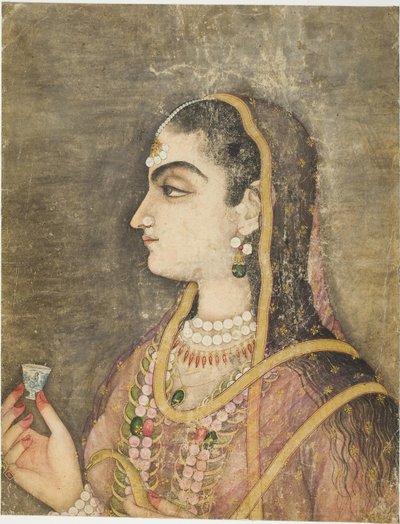 Portrait of a Princess by School Mughal