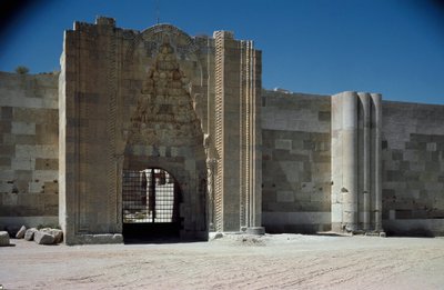 View of the entrance of the caravanserai by School Ottoman