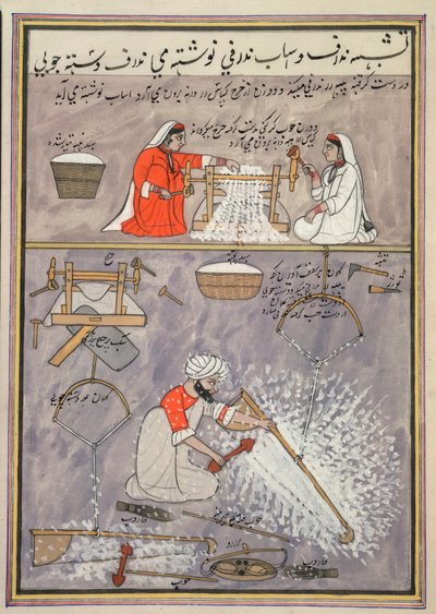 Working with cotton by School Persian