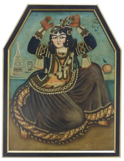Dancing Woman, Unknown Artist by School Qajar