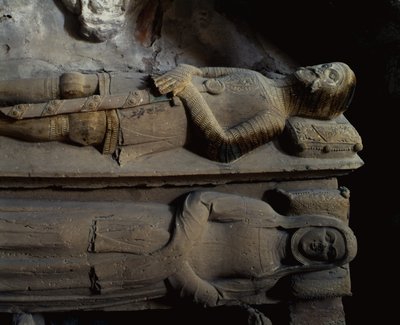 Detail of a Sarcophagus by School Spanish