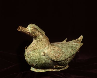 Duck shaped water vessel, Lanna style by School Thai