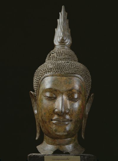 Head of Buddha in meditation by School Thai