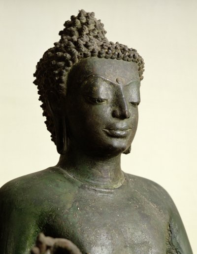 Standing Buddha, from Buriram (detail) by School Thai