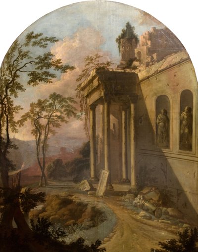 Landscape With Ruin by School of Jacques Rousseau