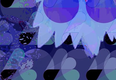 Water Lily Vert 3 Abstract by Scott J. Davis