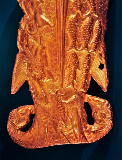 Fish Tail (electrum) (detail) by Scythian