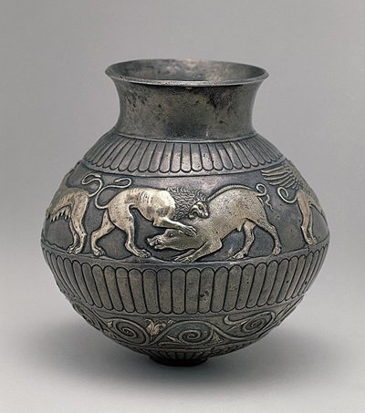 Vessel, Kul-Oba Kurgan (silver) by Scythian