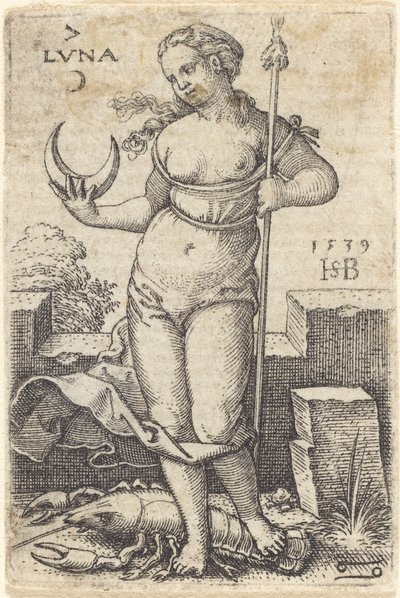 Luna by Sebald Beham