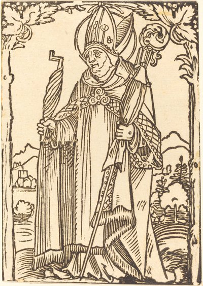 Saint Erasmus as Bishop by Sebald Beham