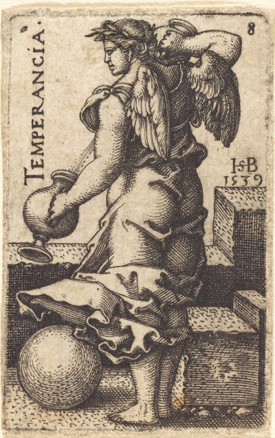 Temperance by Sebald Beham